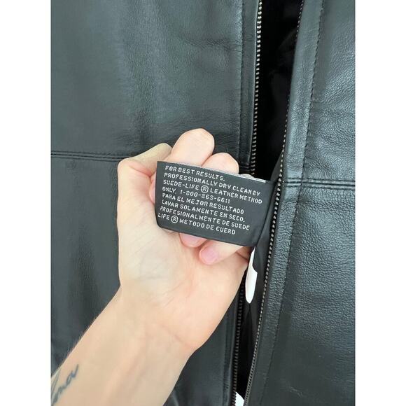 NWT Vintage Worthington Deadstock 100% Genuine Leather Jacket MSRP $200 - Picture 7 of 7